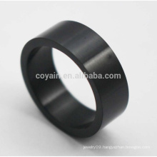 Cheap Round Shaped Classic Stainless Steel Black Rings For Men